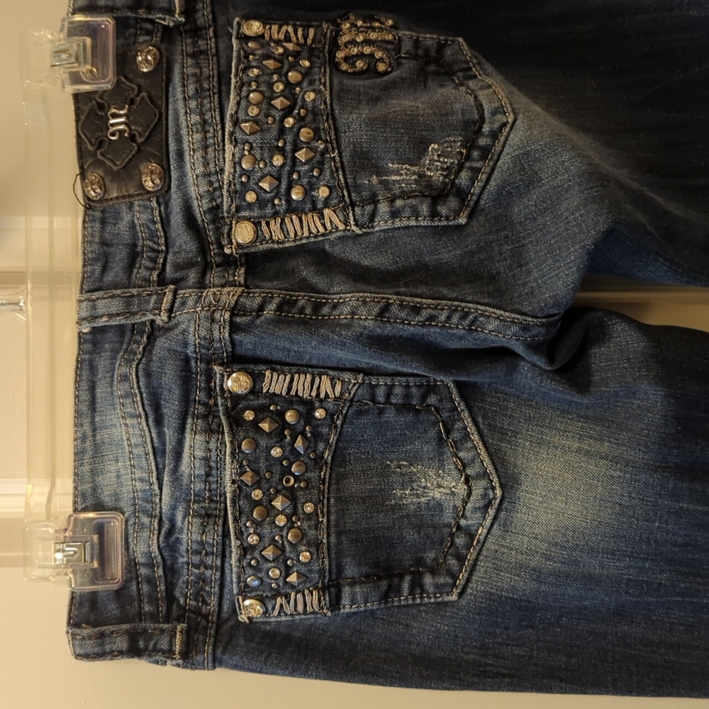 Miss Me Embellished Blue Jeans 27